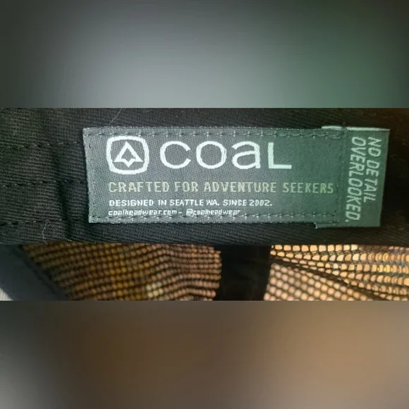 Coal Black Trucker Hat with Mountain Patch - Picture 5 of 6